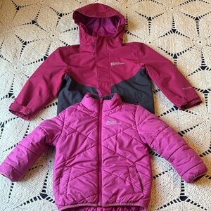 Jack Wolfskin Pink Kids 3 in 1 Jacket 3-4T